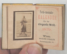 Load image into Gallery viewer, Porte-monnaie-Kalender für die elegante Welt 1879. Moritz Perles, Baurenmarkt 11. Wien. [1878].
