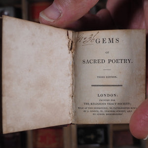 Gems of Sacred Poetry. >>CHISWICK PRESS MINIATURE DEVOTIONAL<< Publication Date: 1840 CONDITION: VERY GOOD