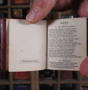 Gems of Sacred Poetry. >>CHISWICK PRESS MINIATURE DEVOTIONAL<< Publication Date: 1840 CONDITION: VERY GOOD