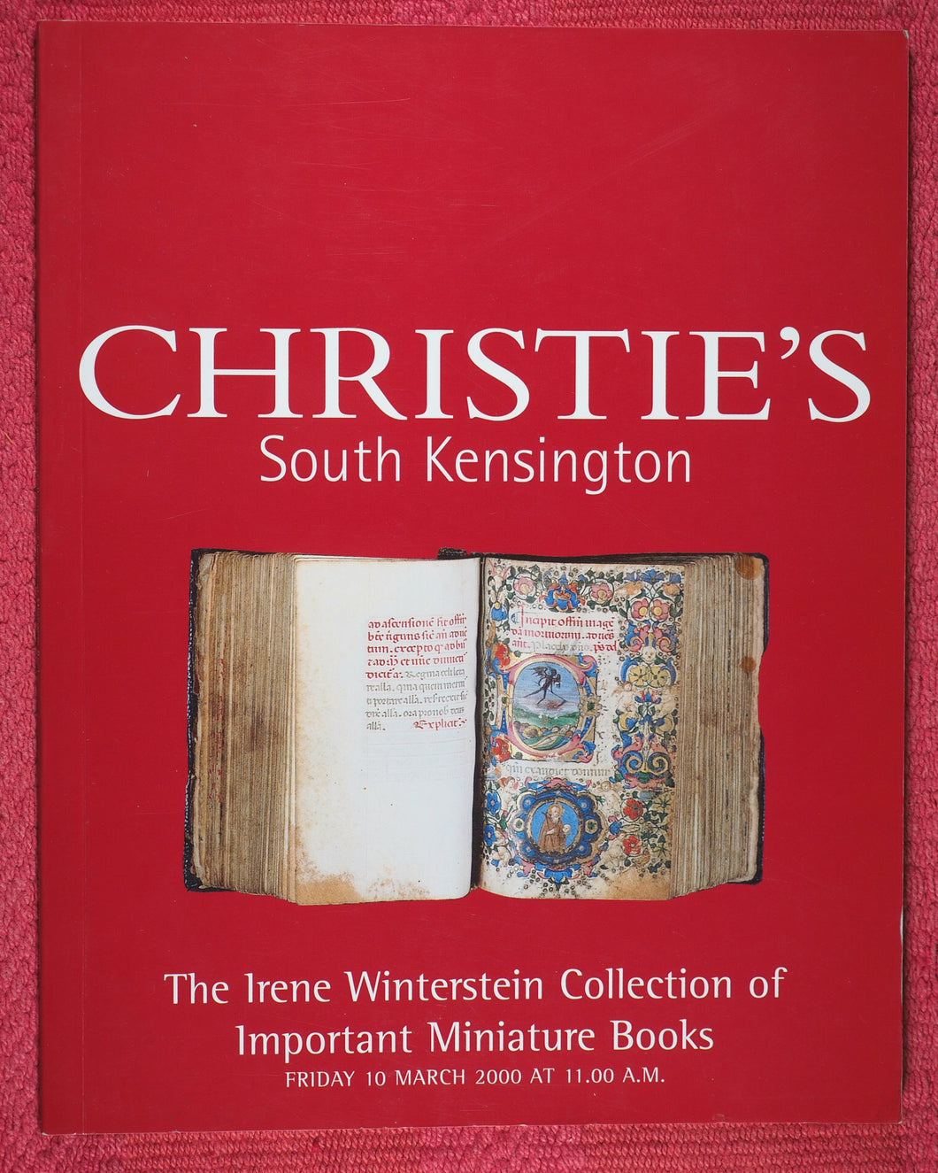 Christie's - South Kensington, Sale - The Irene Winterstein Collection of Important Miniature Books, Date - 10th March 2000,