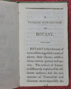 Familiar introduction to botany. Illustrated with copper-plates. John Wallis. London. Printed by T. Gillet. 1803.