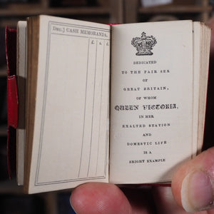 Pearl pocket Book and Fashionable Remembrancer for 1864 [with] Miniature Ball-Room Guide. >>RARE MINIATURE ALMANAC "FOR THE LADIES"<< Publication Date: 1863 CONDITION: NEAR FINE