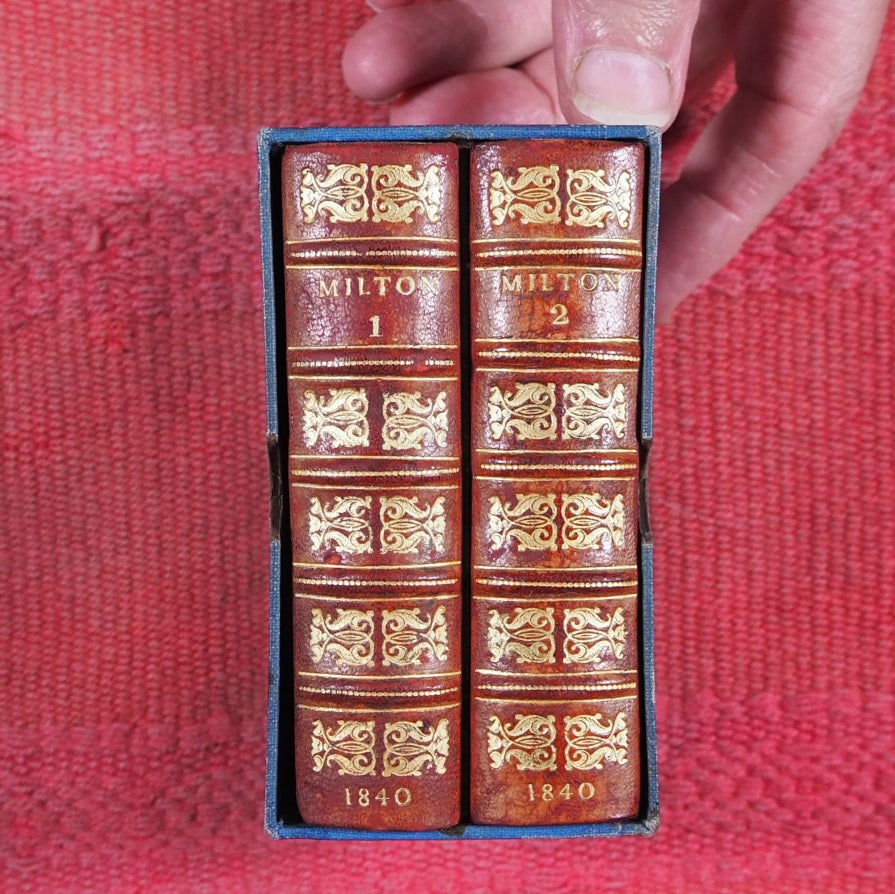 Poetical works of John Milton >>MINIATURE SIGNED BINDING<< Milton, John. Publication Date: 1840 CONDITION: VERY GOOD