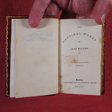 Load image into Gallery viewer, Poetical works of John Milton &gt;&gt;MINIATURE SIGNED BINDING&lt;&lt; Milton, John. Publication Date: 1840 CONDITION: VERY GOOD
