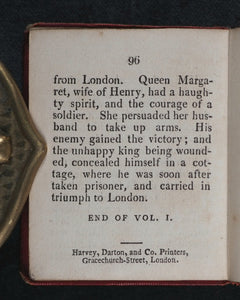 Mills, Alfred. Pictures of English History, in Miniature, Designed by Alfred Mills, with Descriptions. Complete in two volumes. Harvey and Darton, Gracechurch Street, and J.Harris, St. Paul's Churchyard. [London]. Circa 1830.