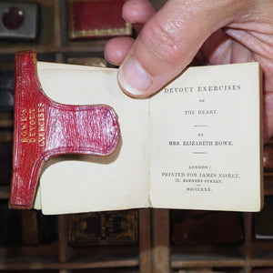 Devout Exercises of the Heart.>>193 YEAR OLD MINIATURE DEVOTIONAL<< Rowe, Elizabeth, Mrs. Publication Date: 1830 CONDITION: GOOD