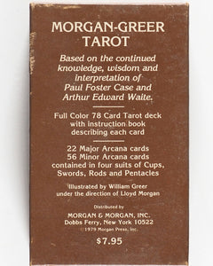 Morgan-Greer Tarot. Morgan Press Inc. 1979. First edition.