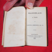 Load image into Gallery viewer, Rasselas, a Tale. &gt;&gt;MINIATURE LITERARY CLASSIC &lt;&lt; Johnson, Dr. Publication Date: 1832 CONDITION: VERY GOOD
