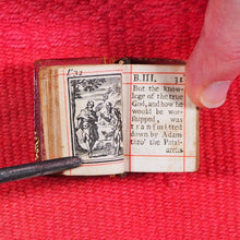 Load image into Gallery viewer, Biblia or a Practical Summary of Old &amp; New Testaments. 1728. Wilkin, R. [London]. 1727. Underlined in red and hand corrected to 1728. Red binding.
