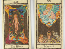 Load image into Gallery viewer, Medieval Scapini Tarot. Luigi Scapini. U.S. Games Systems Inc. SM78. Printed in Switzerland by A.G. Muller. 1985. ISBN 0880790318.
