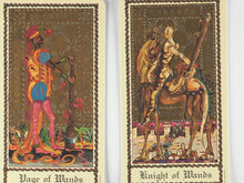 Load image into Gallery viewer, Medieval Scapini Tarot. Luigi Scapini. U.S. Games Systems Inc. SM78. Printed in Switzerland by A.G. Muller. 1985. ISBN 0880790318.
