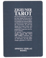 Load image into Gallery viewer, ZIGEUNER TAROT Kartenspiel. Wegmüller, Walter. Published by Sphinx, Verlag Basel [1975].
