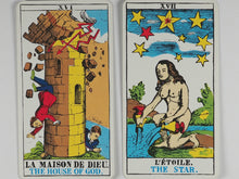 Load image into Gallery viewer, Tarot cards 'IJJ'. A.G. Müller &amp; Cie. Switzerland. Fabriqué de Cartes à Schaffhouse. Waddingtons Playing Card Co. Ltd. 19701970

