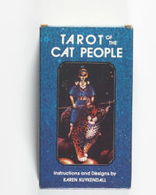 Load image into Gallery viewer, Tarot of the Cat People. Instructions and designs by Karen Kuykendall. U.S. Games Systems Inc. 1985.
