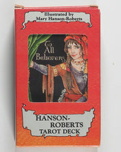 Load image into Gallery viewer, Hanson-Roberts Tarot Deck. Illustrated by Mary Hanson-Roberts. U.S. Games Systems Inc. 1985. ISBN 0880790792
