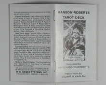 Load image into Gallery viewer, Hanson-Roberts Tarot Deck. Illustrated by Mary Hanson-Roberts. U.S. Games Systems Inc. 1985. ISBN 0880790792
