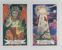 Load image into Gallery viewer, Hanson-Roberts Tarot Deck. Illustrated by Mary Hanson-Roberts. U.S. Games Systems Inc. 1985. ISBN 0880790792
