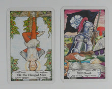 Load image into Gallery viewer, Hanson-Roberts Tarot Deck. Illustrated by Mary Hanson-Roberts. U.S. Games Systems Inc. 1985. ISBN 0880790792
