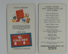 Load image into Gallery viewer, Tarot cards 'IJJ'. A.G. Müller &amp; Cie. Switzerland. Fabriqué de Cartes à Schaffhouse. Waddingtons Playing Card Co. Ltd. 19701970
