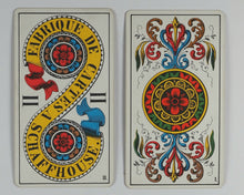 Load image into Gallery viewer, Tarot cards 'IJJ'. A.G. Müller &amp; Cie. Switzerland. Fabriqué de Cartes à Schaffhouse. Waddingtons Playing Card Co. Ltd. 19701970
