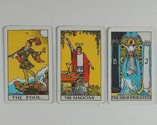 Load image into Gallery viewer, Traveller's Tarot. A.E. Waite. Artist Pamela Coleman Smith. Rider &amp; Co. 1975.

