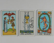 Load image into Gallery viewer, Traveller's Tarot. A.E. Waite. Artist Pamela Coleman Smith. Rider &amp; Co. 1975.
