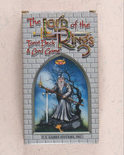 Load image into Gallery viewer, Lord of the Rings Tarot Deck &amp; Card Game. Tarot by Terry Donaldson, artwork by Peter Pracownik, and rules by Mike Fitzgerald. U.S. Games Systems. U.S.A. 1997. ISBN 9780722535233
