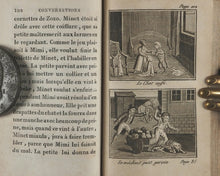 Load image into Gallery viewer, Conversations d&#39;une Petite Fille avec sa Poupée, suivies de l&#39;Histoire de la Poupée; Mme. de Renneville. Ouvrage orné de onze gravures. Troisième édition. Paris. Ledentu, Librairie, Quai des Augustins, No. 31. 1822.
