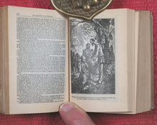 Load image into Gallery viewer, Cervantes Saavedra, Miguel de. Ingenioso Hidalgo Don Quixote de la Mancha. Edicion microscopica illustrada dibujos de M. Angel, grabados por Carratero y Sampietro.&nbsp; &nbsp; Saturnino Calleja. Calle de Valencia num. 28. Madrid. 1903.
