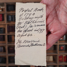 Load image into Gallery viewer, Georgian Almanack 1790-PROVENANCE NATHANIEL JARMAN- IN CONTEMPORARY RED LEATHER CASED POCKETBOOK.
