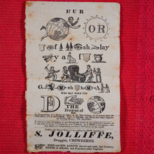 Load image into Gallery viewer, State Lottery Rebus. Published by Joseph Bish and his agent S.Jolliffe, Druggist, Crewkerne [Somerset]. Circa 1815.
