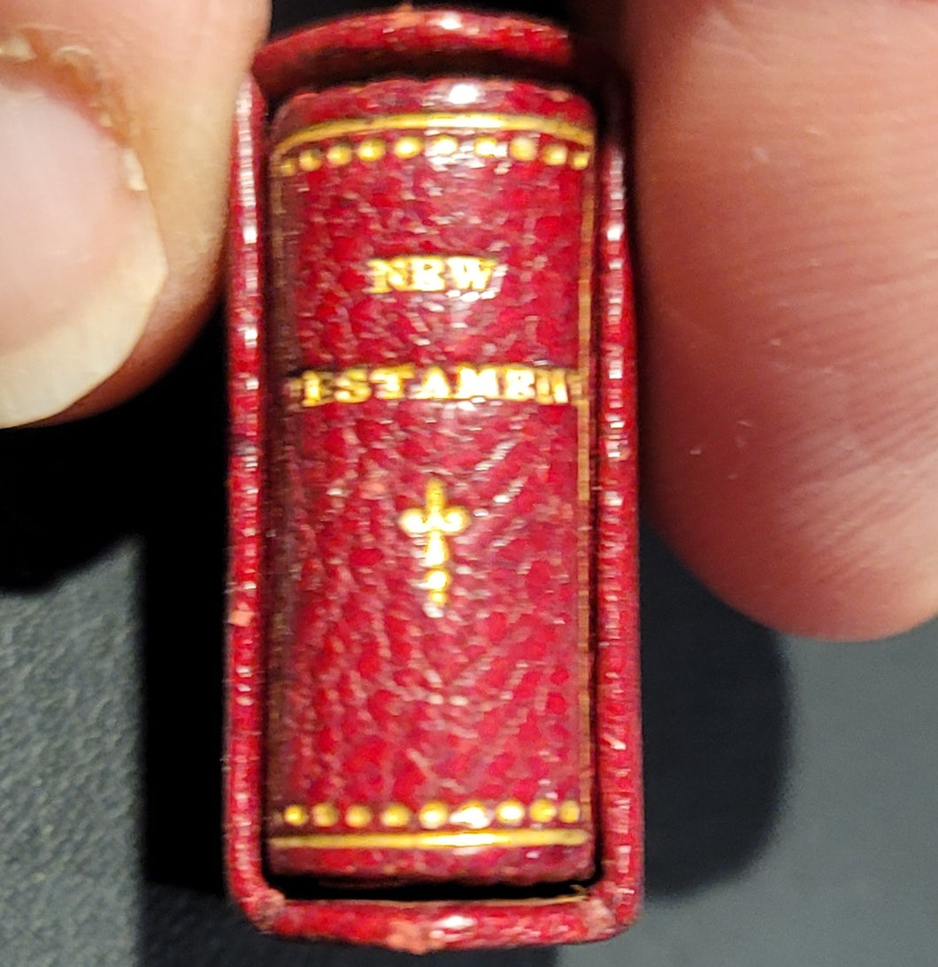 New Testament. c1896     Bound in red leather with gilt edges