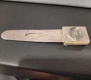 English Dictionary c1900. Silver bookmark.