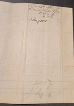 Load image into Gallery viewer, Two Invoice Statements circa 1881 from the David Bryce Business to Govan Bar Iron Works and Messer&#39;s William Dixon &amp; Co.
