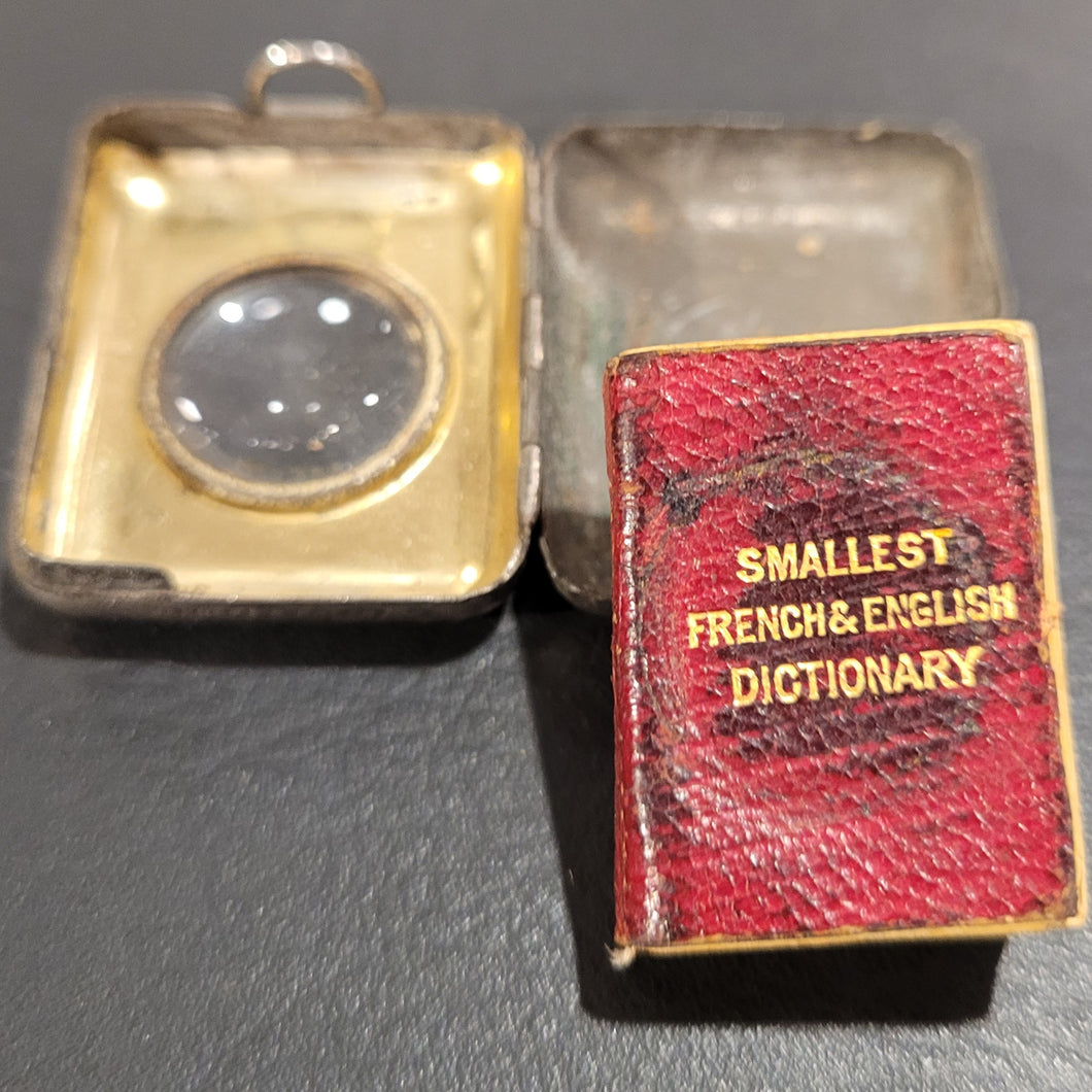 Smallest French & English Dictionary c1900