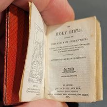 Load image into Gallery viewer, Holy Bible 1896 First Edition. 2nd copy The Holy Bible Containing the Old and New Testaments Majesty&#39;s Special Command.     Translated out of the Original Tongues... by His     Bound in gilt stamped red leather. 876pp.
