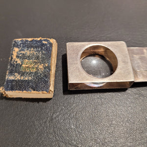 English Dictionary c1900. Silver bookmark.