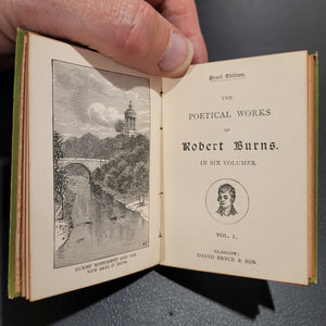 Robert Burns Poetical Works in Six Volumes c 1890