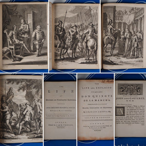 CERVANTES DE SAAVEDRA, Miguel. The Life and Exploits of the ingenious Gentleman Don Quixote de la Mancha. Translated from the Original Spanish…by Charles Jarvis.  J. & R. Tonson & R. Dodsley. 1742