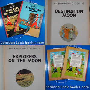 DESTINATION MOON. (The Adventures of TINTIN). FIRST ENGLISH Edition; HERGE [pseud. Georges Remi]. Leslie Lonsdale-Cooper & Michael Turner [Translators] . Published by Methuen. 1959 Comic Condition: Very Good Hardcover