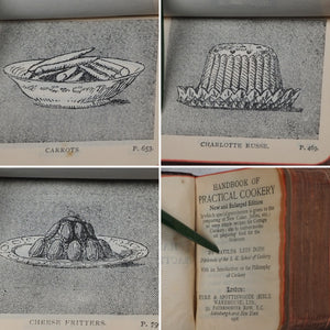 Handbook of Practical Cookery. New And Enlarged Edition In Which Special Prominence is Given to The Preparing of New Cakes, Jellies, Etc., Etc. >>MINIATURE COOKBOOK<< Dods, Matilda Lees. Publication Date: 1906