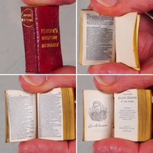 Load image into Gallery viewer, Smallest English Dictionary in the World. Comprising: besides the ordinary and newest words in the language, short explanations of a large number of scientific, philosophical, literary and technical terms. [SOLID SILVER LOCKET].1893. &gt;&gt;MINIATURE BOOK&lt;&lt;
