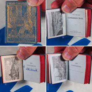 Thumb Confession Book. Publication Date: 1885 Condition: Very Good. >>MINIATURE BOOK<<