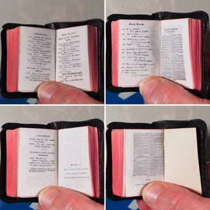 Holy Bible containing the Old and New Testaments.>>MINIATURE BOOK<< [MINIATURE COMPLETE HOLY BIBLE with SHAKESPEARE FAMILY RECORDS. Publication Date: 1919 Condition: Very Good.