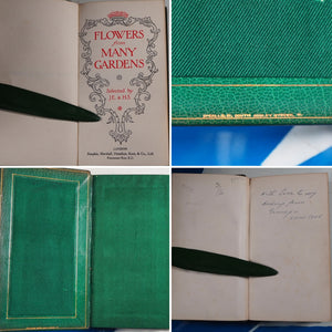 Flowers from Many Gardens. JE and HS. >>RARE SACKVILLE-WEST ASSOCIATION<< Publication Date: 1910 CONDITION: VERY GOOD