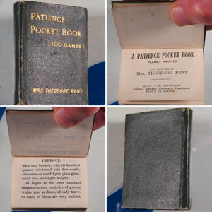 Patience pocket book: plainly printed. >>SCARCE MINIATURE BOOK<<Mrs J. Theodore Bent (1847-1929) [Mabel Virginia Anna Bent (née Hall-Dare)]. Publication Date: 1904 CONDITION: VERY GOOD