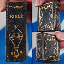 Load image into Gallery viewer, Bible in Miniature or a Concise History of both Testaments. &gt;&gt;MINIATURE BOOK/THUMB BIBLE&lt;&lt; Publication Date: 1845 CONDITION: VERY GOOD
