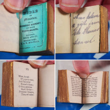 Load image into Gallery viewer, Bible in Miniature or a Concise History of both Testaments. &gt;&gt;MINIATURE BOOK/THUMB BIBLE&lt;&lt; Publication Date: 1845 CONDITION: VERY GOOD
