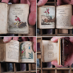 Bijou des enfans. Contes et fables. >>MINIATURE NAPOLEONIC CHILDRENS BOOK<< Publication Date: 1810 CONDITION: VERY GOOD