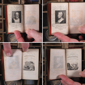 Orations of Demosthenes. Pronounced to excite the Athenians against Philip, King of Macedon; and on Occasions of Public Deliberation. Translated by Thomas Leland. Demosthenes. >>MINIATURE JONES DIAMOND CLASSIC<< Publication Date: 1828